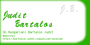 judit bartalos business card